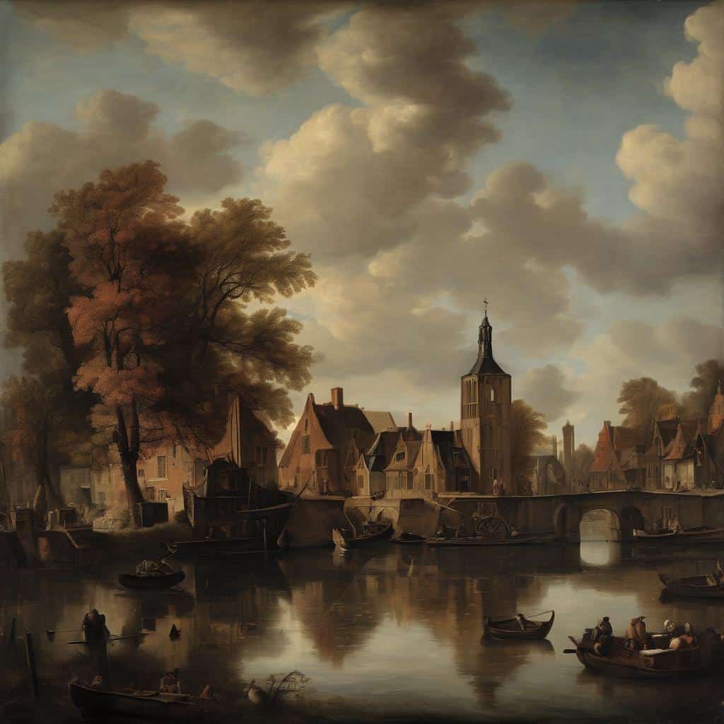 Παράδειγμα ικανής σύνδεσης τέχνης και ψυχολογίας σε καλλιτεχνική εικόνα με τοπία και μινιμαλιστικά στοιχεία.