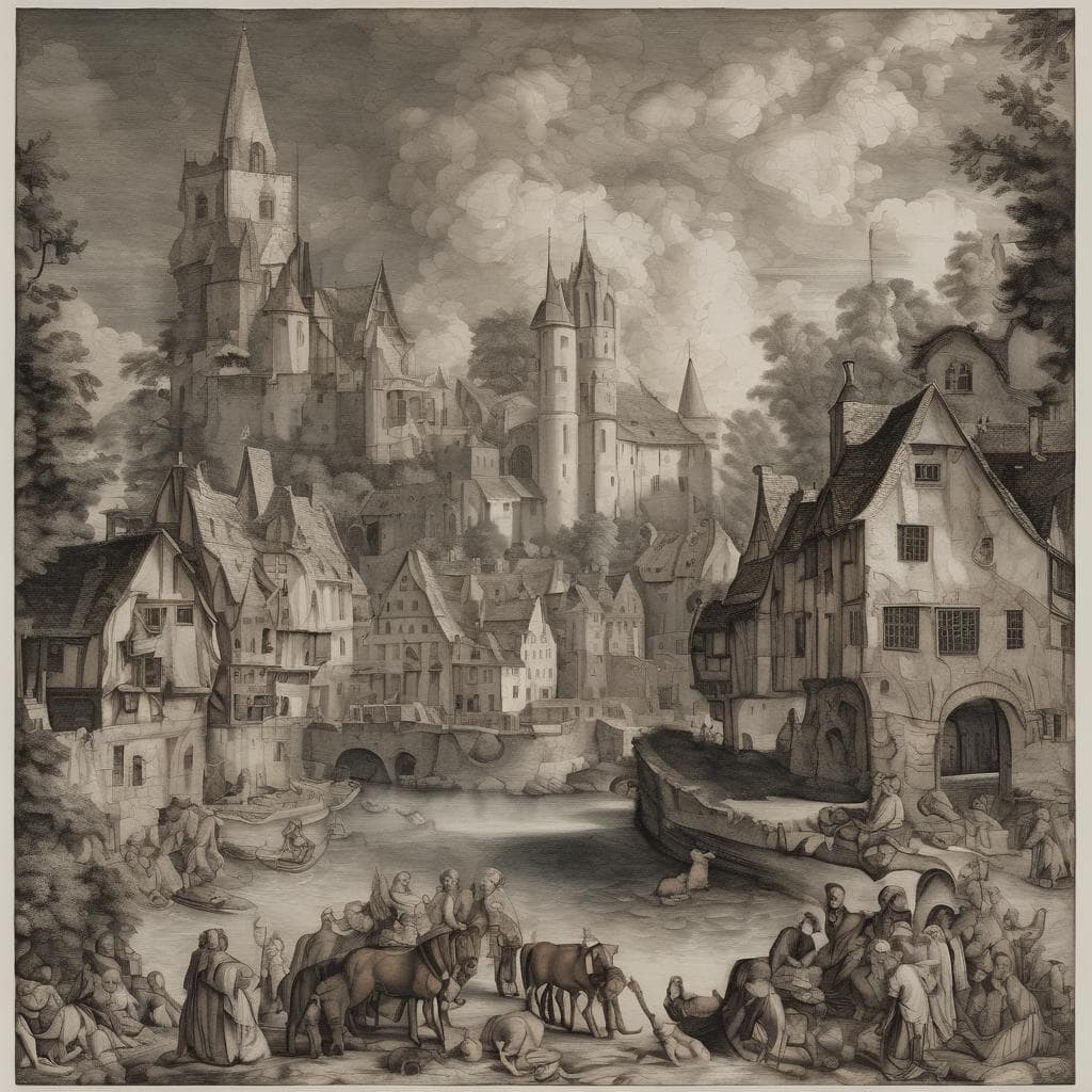 Αρχιτεκτονική και ψυχολογία στην τέχνη, μεσαιωνικό τοπίο και ανθρώπινη δραστηριότητα στην εικόνα, εικαστικές τέχνες και ψυχολογία.